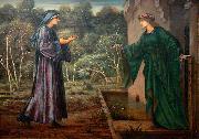 Edward Burne-Jones The Pilgrim at the Gate of Idleness oil